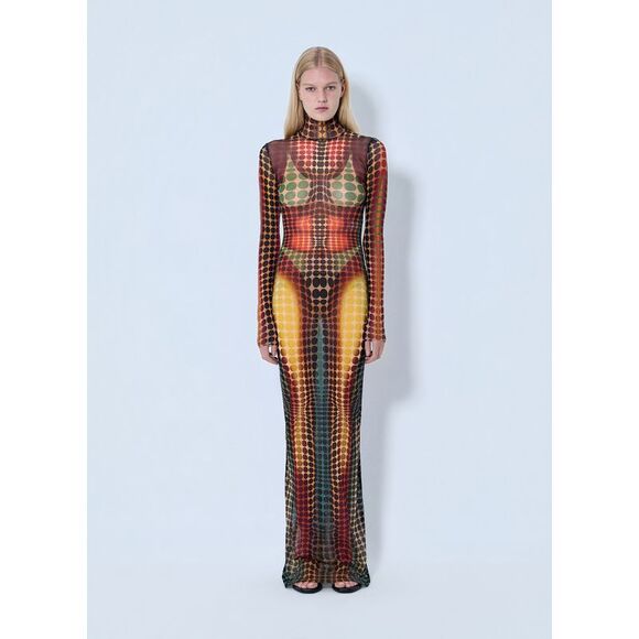 JEAN PAUL GAULTIER Dresses & Skirts - Jean Paul Gaultier Women Re-Edition Long Dress High Neck